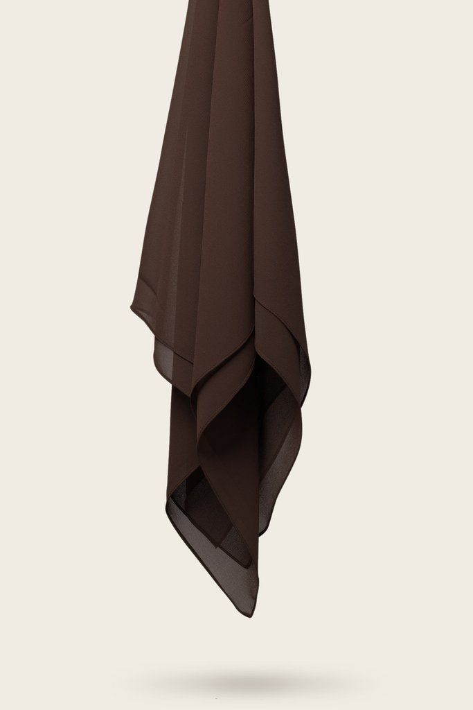 Premium Georgette - Mocha Brown