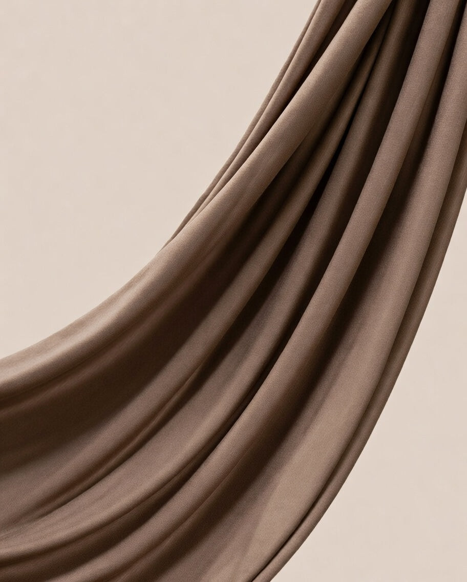 Premium Jersey Hijab - Warm Taupe