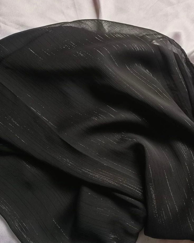Shimmery chiffon - Black