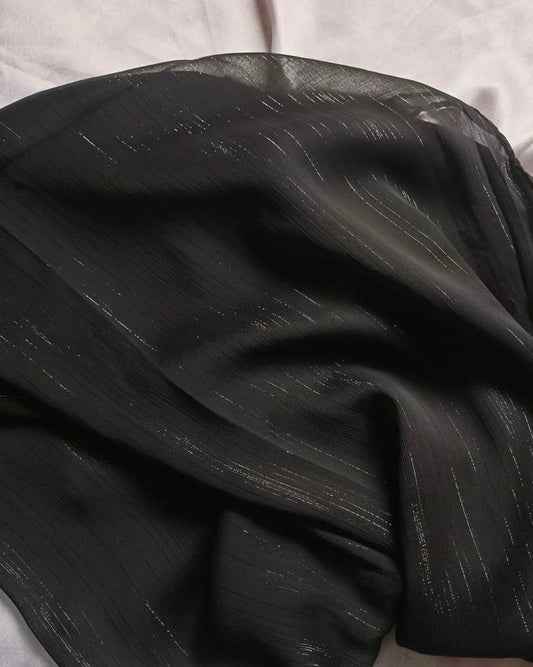 Shimmery chiffon - Black